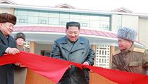 Severokorejsk vdce Kim ong-un bhem slavnostnho oteven rekreanho centra...
