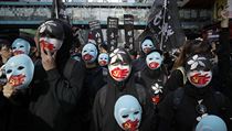 Demonstrující v ulicích Hongkongu. | na serveru Lidovky.cz | aktuální zprávy