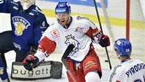 Jiří Sekáč slaví svou teč, která vedla k brance do sítě Finska. | na serveru Lidovky.cz | aktuální zprávy