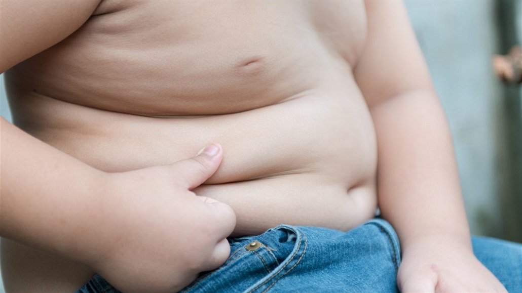 Obézní dít - ilustraní foto.