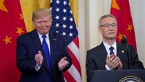 Americký prezident Donald Trump a čínský vicepremiér Liu He. | na serveru Lidovky.cz | aktuální zprávy