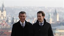 Premiér Andrej Babiš a rakouský kancléř Sebastian Kurz. | na serveru Lidovky.cz | aktuální zprávy