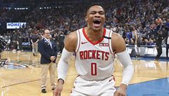 Russell Westbrook v utkání proti svému bývalému klubu.