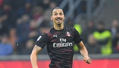 Zlatan Ibrahimovic v dresu AC Milán.