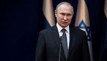 Ruskı prezident Vladimir Putin pronesl řeč po přijetí Benjaminem Netanjahuem a...