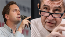 Ředitel nevládní organizace Transparency International David Ondráčka (vlevo)...