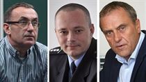 Obžalovaní v korupční kauze na Olomoucku (zleva): podnikatel Ivan Kyselý,... Obžalovaní v korupční kauze na Olomoucku (zleva): podnikatel Ivan Kyselý,...