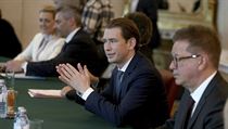 Rakouský kancléř Sebastian Kurz na schůzce se členy vlády. | na serveru Lidovky.cz | aktuální zprávy