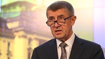 Andrej Babiš po zasedání Bezpečnostní rady státu.