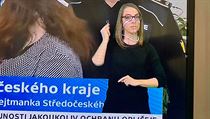 Tlumočnice s průhlednou rouškou. | na serveru Lidovky.cz | aktuální zprávy