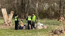 Policejní hlídka Městské policie hl.m. Prahy.