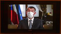 Premiér Andrej Babiš vystoupil 9. dubna 2020 večer s projevem odvysílaným třemi... | na serveru Lidovky.cz | aktuální zprávy
