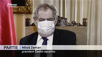 Prezident Miloš Zeman vystoupil v diskusním pořadu Partie v televizi Prima. | na serveru Lidovky.cz | aktuální zprávy