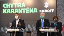 Premiér Andrej Babiš (vlevo) hovoří 7. května 2020 v Praze na tiskové... | na serveru Lidovky.cz | aktuální zprávy