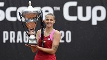 Finále tenisového turnaje žen LiveScore Cup, 6. června 2020 v Praze. Karolína... | na serveru Lidovky.cz | aktuální zprávy
