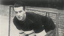 Brankář Bohumil Modrý na mistrovství světa v hokeji v Praze roku 1947. | na serveru Lidovky.cz | aktuální zprávy