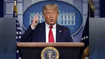 Prezident Trump na tiskové konferenci v Bílém domě, 28. července 2020. | na serveru Lidovky.cz | aktuální zprávy