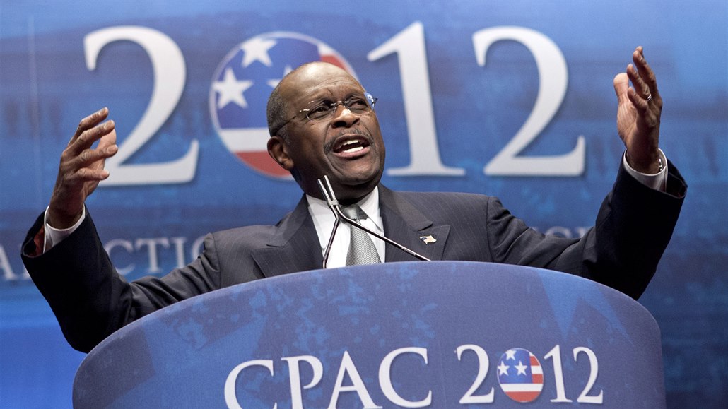 Herman Cain kandidoval v roce 2012 na prezidenta.