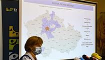 Hlavní hygienička ČR Jarmila Rážová vystoupila 3. srpna 2020 v Praze na tiskové...