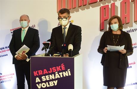 Premiér a předseda hnutí ANO Andrej Babiš hovoří 3. září 2020 v Olomouci na... | na serveru Lidovky.cz | aktuální zprávy