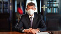 Andrej Babiš při mimořádném projevu k národu.