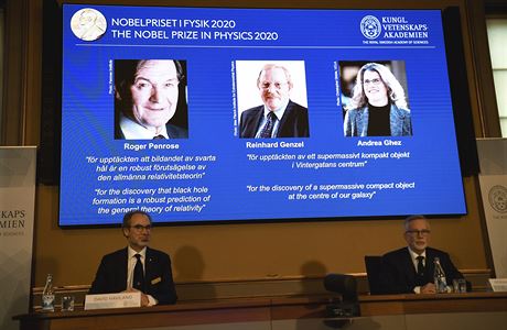 Nobelovu cenu za fyziku v letošním roce získali britský fyzik a matematik Roger... | na serveru Lidovky.cz | aktuální zprávy Nobelovu cenu za fyziku v letošním roce získali britský fyzik a matematik Roger... | na serveru Lidovky.cz | aktuální zprávy