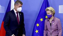 Český předseda vlády Andrej Babiš a šéfka Evropské komise Ursula von der... Český předseda vlády Andrej Babiš a šéfka Evropské komise Ursula von der...