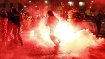 Střety s poolicií na sobotním protestu svolaným krajně pravicovým uskupením... | na serveru Lidovky.cz | aktuální zprávy