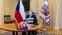 Prezident Miloš Zeman při projevu 28. října.