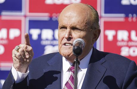 Trumpův právník Rudy Giuliani během tiskové konference, na které zpochybnil... | na serveru Lidovky.cz | aktuální zprávy