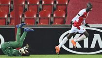 Evropská liga, Slavia Praha - Beer Ševa: Abdallah Sima ze Slavie se raduje z... | na serveru Lidovky.cz | aktuální zprávy