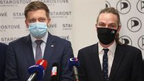 Tisková konference Pirátů a hnutí STAN.