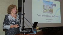 Alice Valkárová, jaderná fyzička a končící předsedkyně Grantové agentury ČR. Alice Valkárová, jaderná fyzička a končící předsedkyně Grantové agentury ČR.