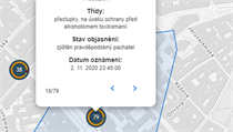 Takto například vypadá detail přestupku, který se 2. listopadu stal u...