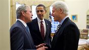 Ti prezidenti v jedn pracovn - George W. Bush, Bill Clinton a Barrack Obama