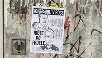 Plakát vylepený v centru Prahy ekologickými aktivisty. Plakát vylepený v centru Prahy ekologickými aktivisty.