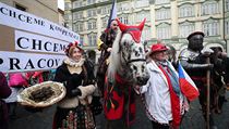 Lidé v Praze protestovali 22.12. proti vládním opatřením. Lidé v Praze protestovali 22.12. proti vládním opatřením.