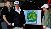 Americk prezident dostv informace o obtch zpsoben huriknem Irma.
