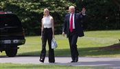 Donald Trump pichz do Blho domu s dcerou Ivankou Trumpovou.
