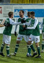 Kanonáda na úvod ligového jara. Jablonec zničil Teplice pěti góly Hráči Jablonce se radují z gólu. | na serveru Lidovky.cz | aktuální zprávy