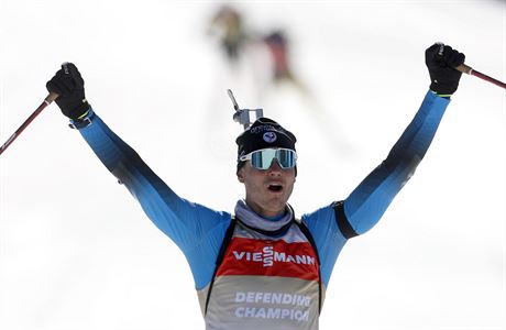 Emilien Jacquelin se raduje na vítězství ve stíhacím závodě MS. | na serveru Lidovky.cz | aktuální zprávy Emilien Jacquelin se raduje na vítězství ve stíhacím závodě MS. | na serveru Lidovky.cz | aktuální zprávy