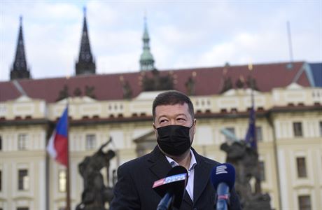 Předseda SPD Tomio Okamura hovoří s novináři po schůzce s prezidentem Milošem... | na serveru Lidovky.cz | aktuální zprávy