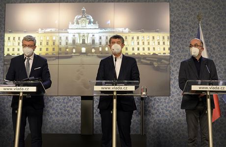 Přitvrzení na tři týdny: vláda od pondělí výrazně omezí pohyb obyvatel. Zavřené budou školy, školky i většina obchodů Zleva místopředseda vlády Karel Havlíček, premiér Andrej Babiš a ministr... | na serveru Lidovky.cz | aktuální zprávy