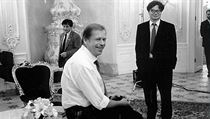 Václav Havel a Alexandr Vondra Václav Havel a Alexandr Vondra