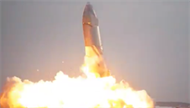 Zkušební let prototypu rakety Starship společnosti SpaceX podnikatele Elona... | na serveru Lidovky.cz | aktuální zprávy