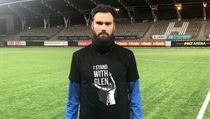 Tim Sparv v propagačním tričku. | na serveru Lidovky.cz | aktuální zprávy