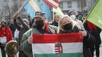 V Maďarsku lidí protestují proti koronavirovým restrikcím. | na serveru Lidovky.cz | aktuální zprávy