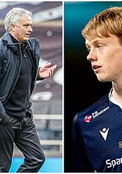 Snídani jsem měl a nejsem komediant jako Son, vzkazuje Solskjaerův syn Mourinhovi Ole Gunnar Solskjaer, Jose Mourinho a Noah Solskjaer. | na serveru Lidovky.cz | aktuální zprávy