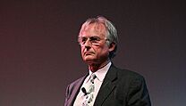 Spisovatel a vědec Richard Dawkins na univerzitě v Austinu.