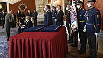 Prezident Miloš Zeman jmenoval v Praze nové generály.